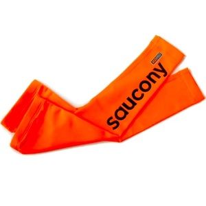 Brand New Saucony High Viz Orange Arm Warmers
